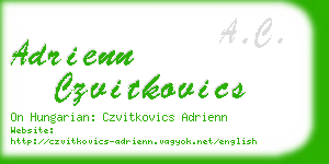 adrienn czvitkovics business card